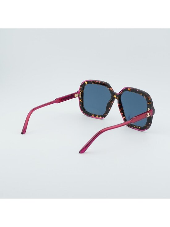 Dior DIORHIGHLIGHT S1I 24B0 Sunglasses Havana Square Frame, Blue Lenses main image 11